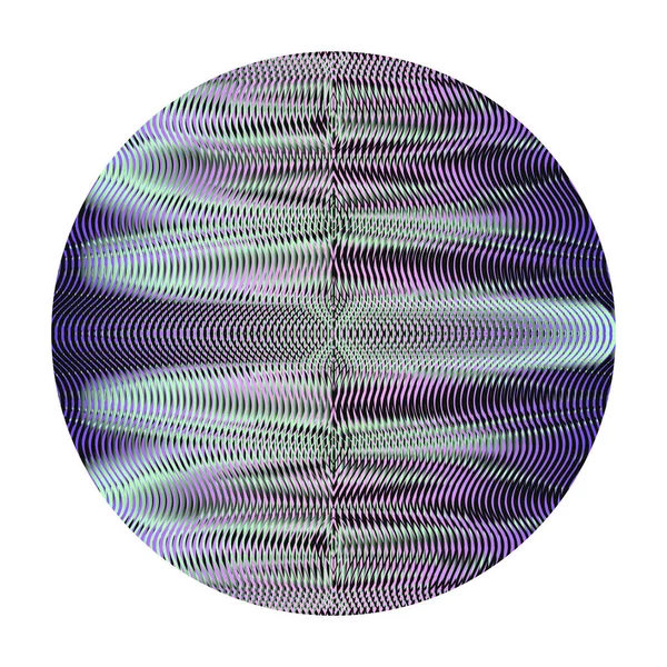 神秘的な抽象的な装飾円の形線形テクスチャ. — ストックベクタ