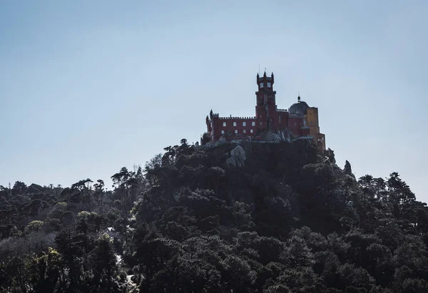 Palat Durere Sintra Vârful Muntelui Portugal Orizontal — Fotografie, imagine de stoc