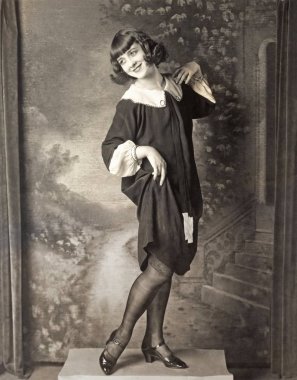 woman wearing dress  clipart