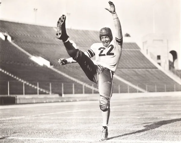 Sportsman playing American football — Stock Photo, Image