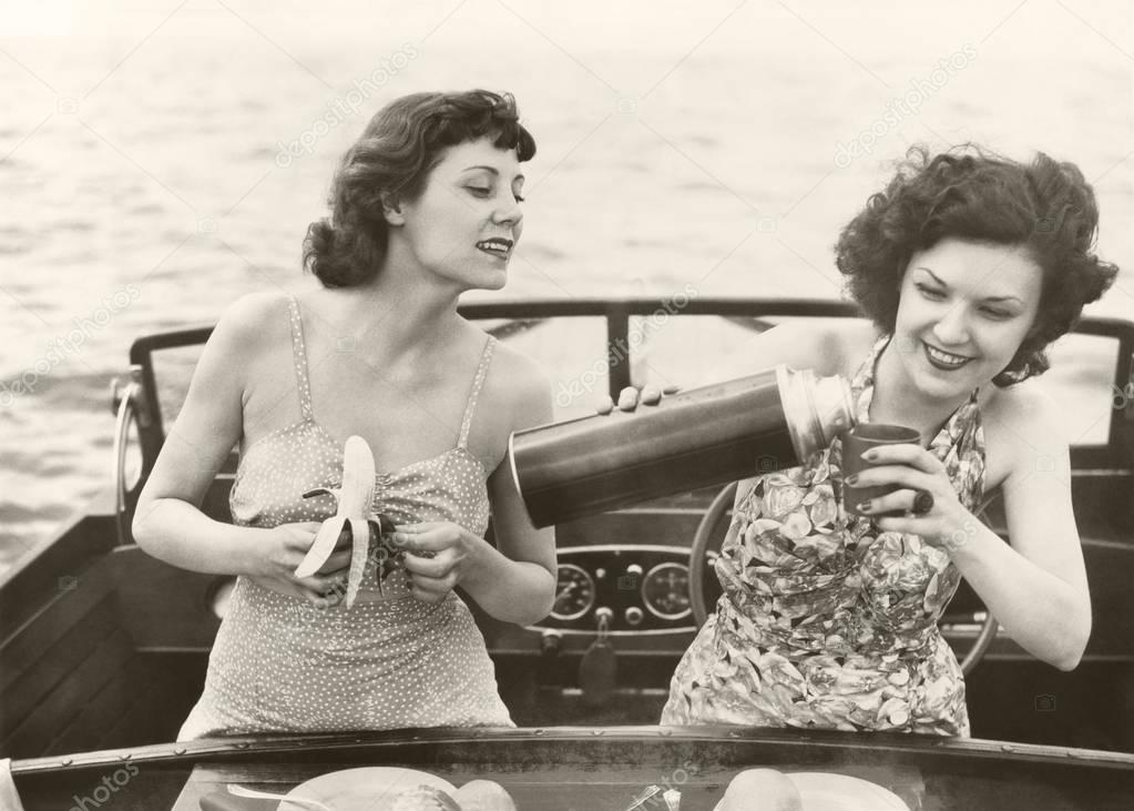 woman peeling banana 