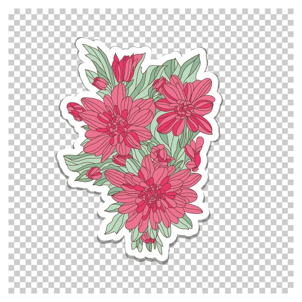 Scrapbooking floral vintage sjabloon — Stockvector