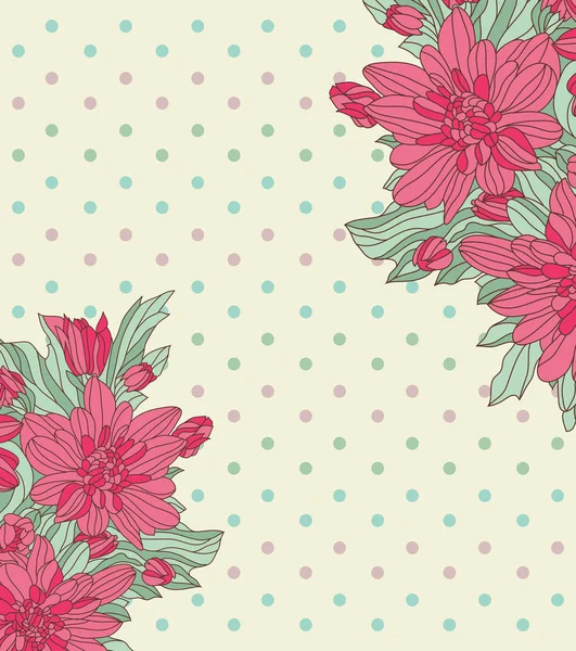 Scrapbooking modelo vintage floral —  Vetores de Stock