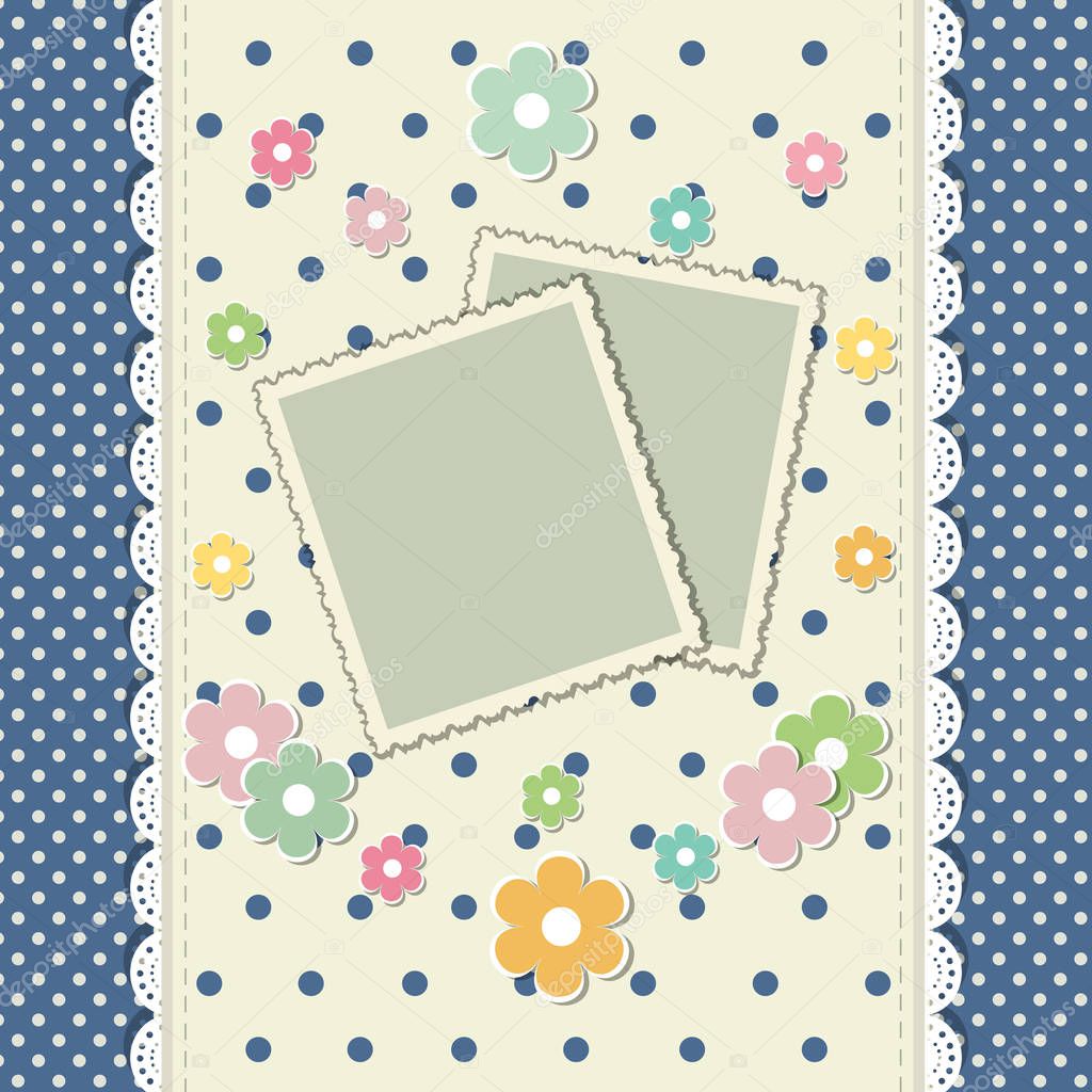 scrap booking template for with photo frames