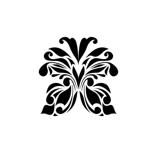 Černé logo Butterfly — Stockový vektor