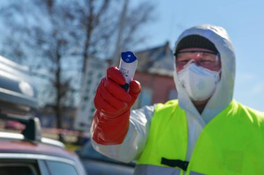 Coronavirus koruması, covid-19, Avusturya - Çek sınırında ölçüm