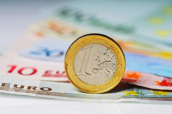 Euro Bankbiljet Van Europese Unie Zet Contant Geld — Stockfoto