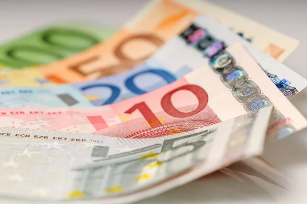 Euro 欧州連合紙幣銀行券現金 — ストック写真