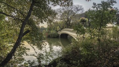 Sabah erken Bridge'de yay 