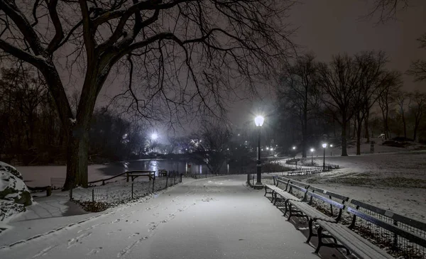 Central Park, New York City nuit — Photo