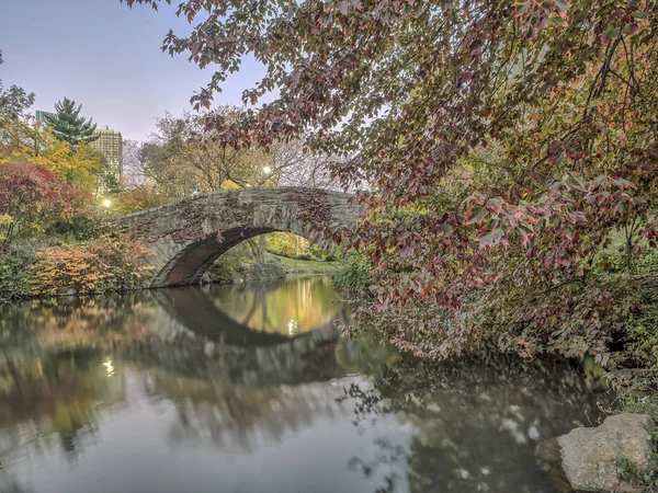 Gapstow bridge Central Park, New York City — Stock Photo, Image