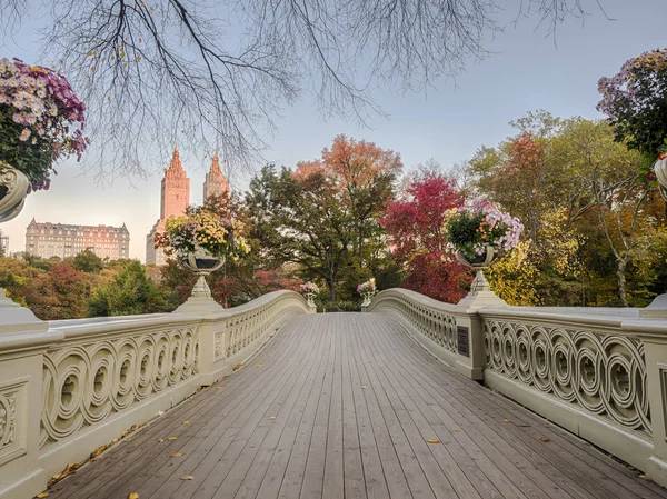 Pont de l'Arc Central Park en automne — Photo