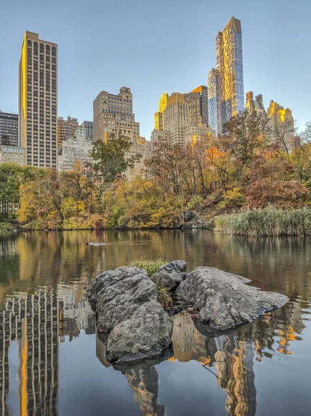 Central Park, New York City hösten — Stockfoto