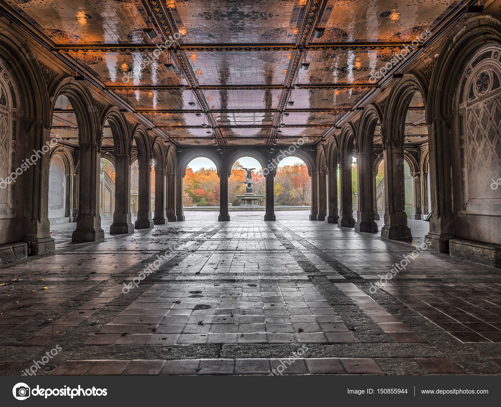 Bethesda Terrace and Fountain Stock Photo by ©johnanderson 150855944