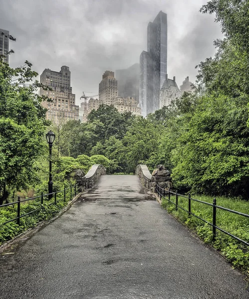 Gapstow Bridge Central Park, New York City — Stockfoto