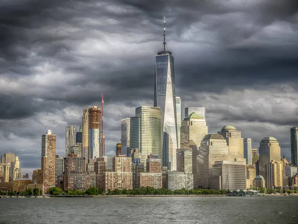 Lower Manhattan em Nova York — Fotografia de Stock