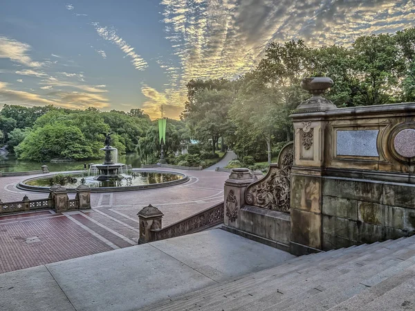 Bethesda Terrace and Fountain — Stock Photo, Image