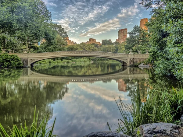 Bow bridge Central Park — Stock Photo, Image