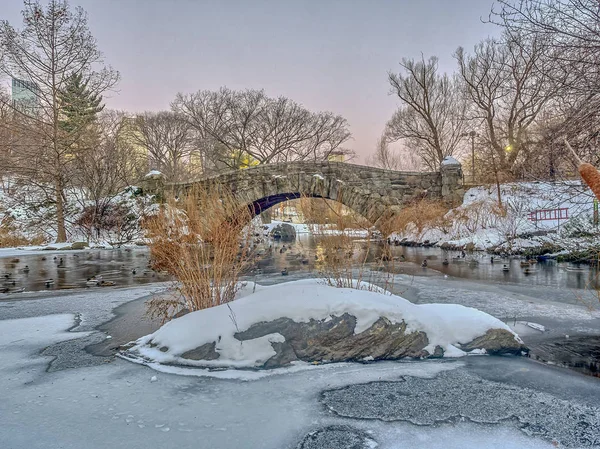 Ponte di Gapstow Central Park, New York — Foto Stock