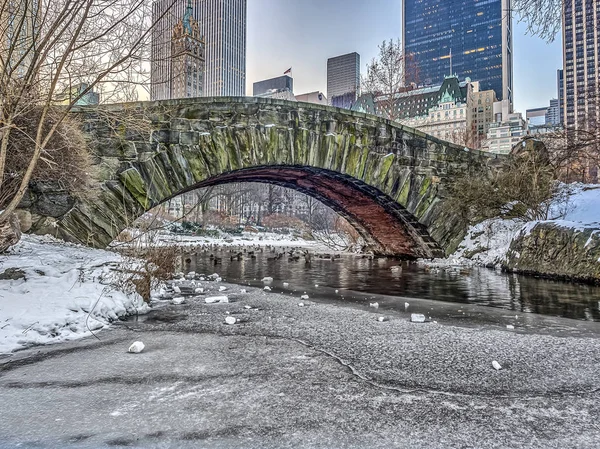Gapstow köprü central park, new york city — Stok fotoğraf