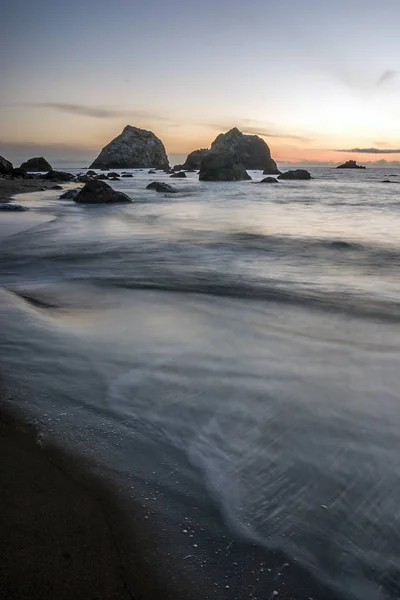 Bruch Der Südlichen Oregonischen Küste Bei Sonnenuntergang — Stockfoto