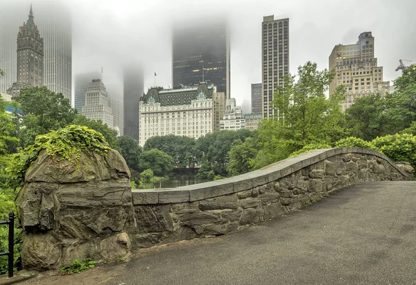 Gapstow Most Jest Jedną Ikon Manhattanu Nowym Jorku Central Park — Zdjęcie stockowe