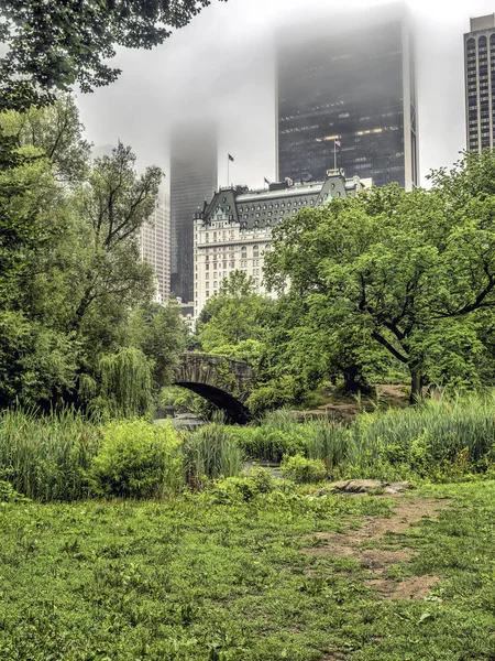 Puente Gapstow Uno Los Iconos Central Park Manhattan Ciudad Nueva —  Fotos de Stock