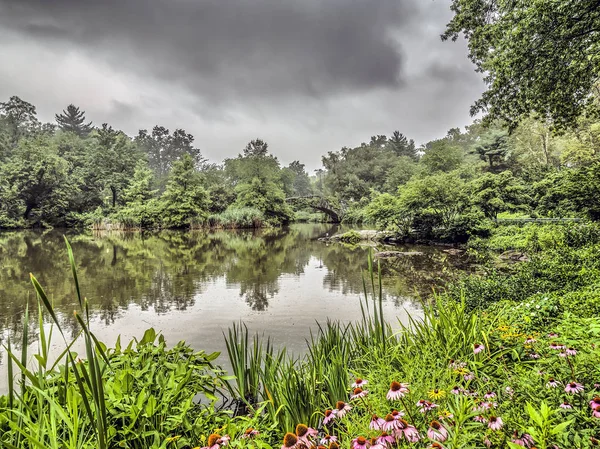 Ponte di Gapstow Central Park, New York — Foto Stock