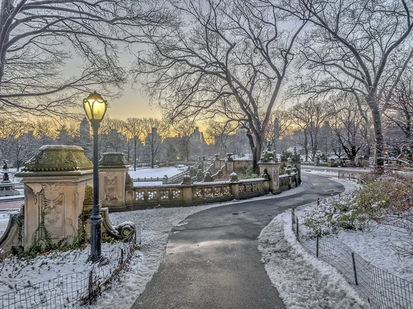 Bethesda Terrace och fontän — Stockfoto