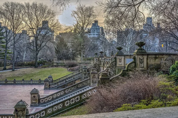 Bethesda terras en fontein — Stockfoto