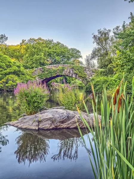 Gapstow Bridge Central Park, New York City — Stockfoto