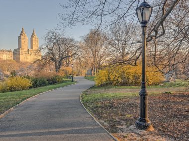 Central park, new york city erken Bahar