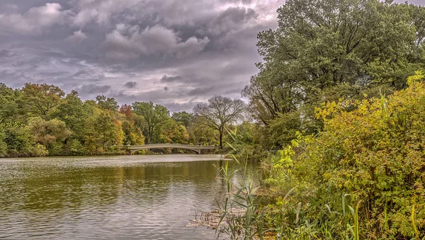 Bow bridge Central Park — Stock Photo, Image