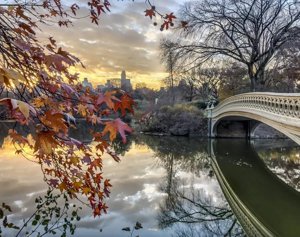 Центральный парк Нью-Йорка осень — стоковое фото