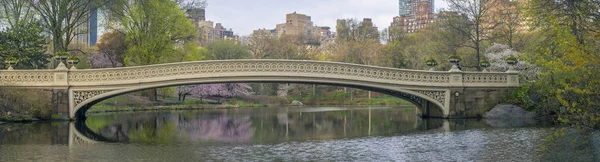 Bogenbrücke im Frühjahr — Stockfoto