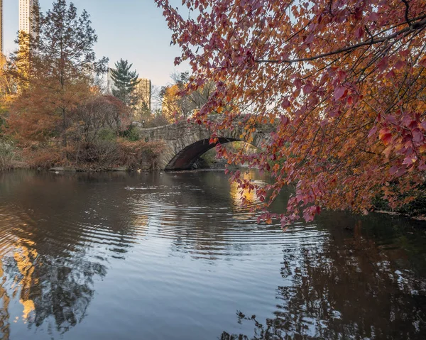 Gapstow Bridge in Central Park — Stock Photo, Image