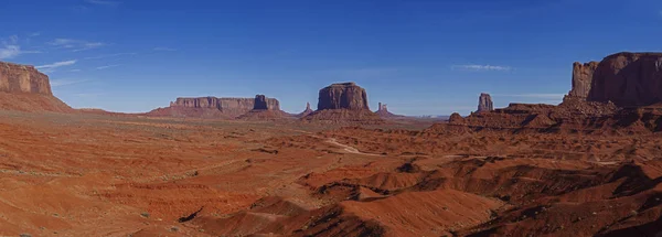 Monument valley sandstone buttes — Stock Photo, Image