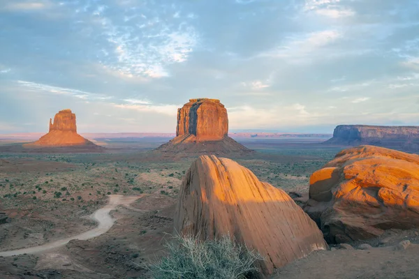 Památník údolí pískovcové buttes — Stock fotografie