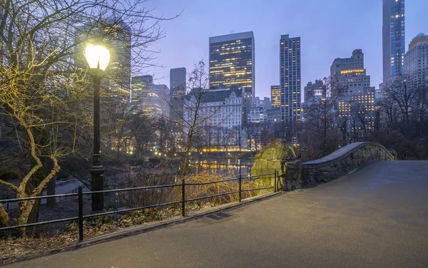 Brug van Gapstow in Central Park — Stockfoto