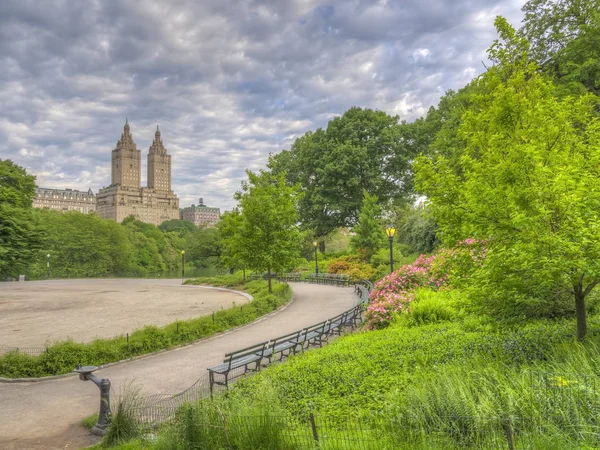 Central Park under våren — Stockfoto