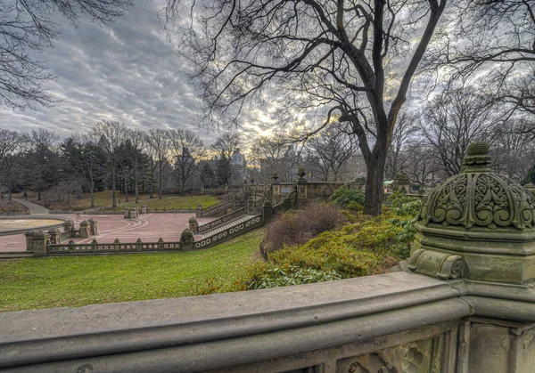 Bethesda Terrace och fontän — Stockfoto