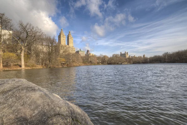 Lake Central Park New York City Manhattan — Stock Photo, Image