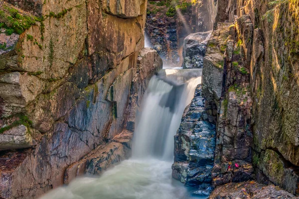 Wasserfall Bei Lincoln New Hampshire Spätherbst Neuengland — Stockfoto