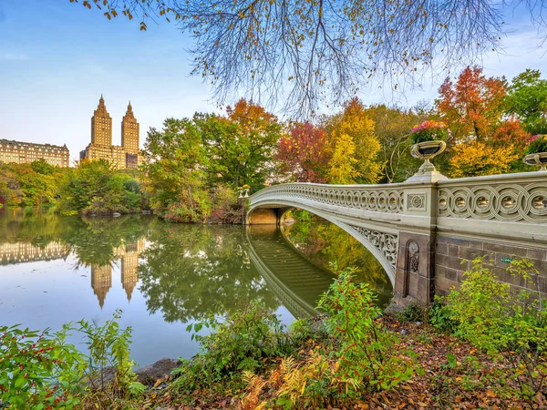 Bow Bridge Central Park Nova Iorque — Fotografia de Stock