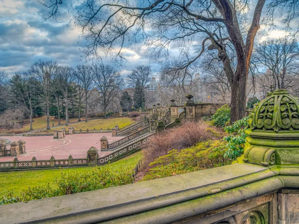 Betheda Terrasse Central Park New York City Sommer — Stockfoto