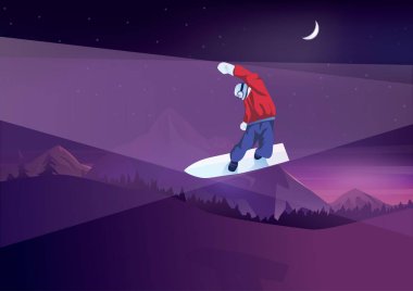 Kız ve erkek dağlar üzerinde.