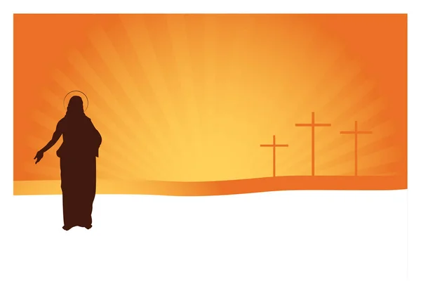Jesus Christ with space for text — Stock Vector