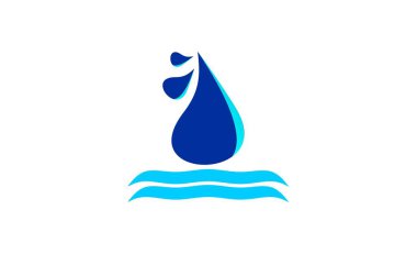 yaratıcı benzersiz su logo tasarımı