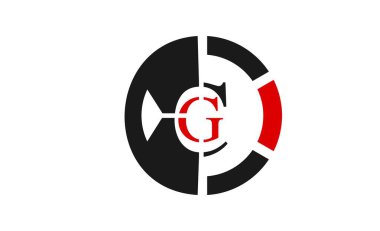 yaratıcı benzersiz adı C ve G tasarım logosu