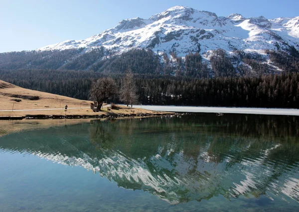 St moritz lake — Stock Photo, Image